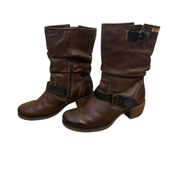 PIKOLINOS Shoes Pikolinos Le Mans Slouch Mid Calf Brown